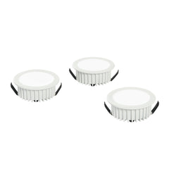 "Kit 3 incassi LED FUSION in alluminio bianco satinato 4000K"