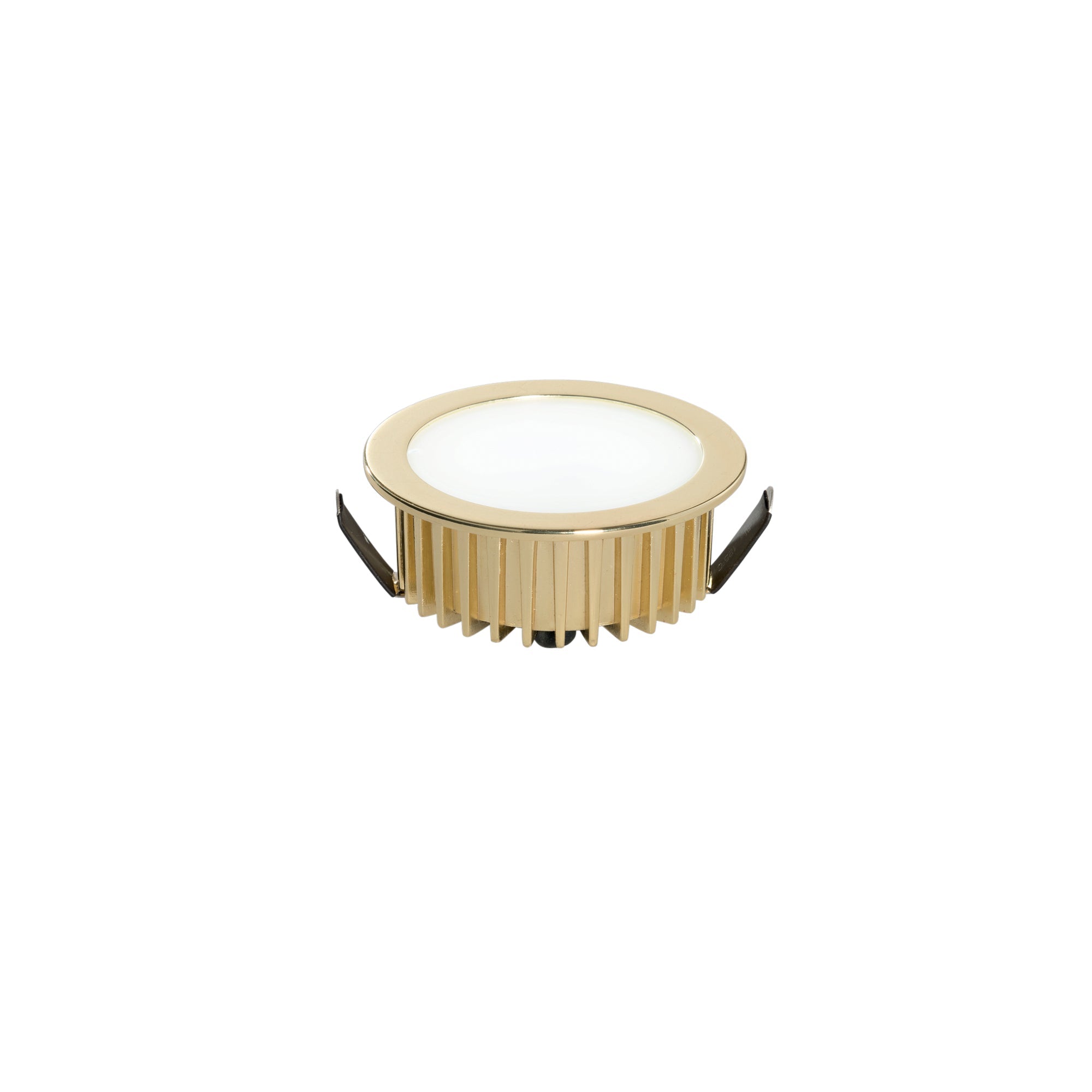 "Faretto ad incasso LED FUSION in alluminio oro 4000K"