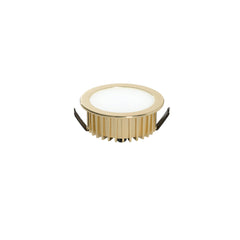 "Faretto ad incasso LED FUSION in alluminio oro 4000K"
