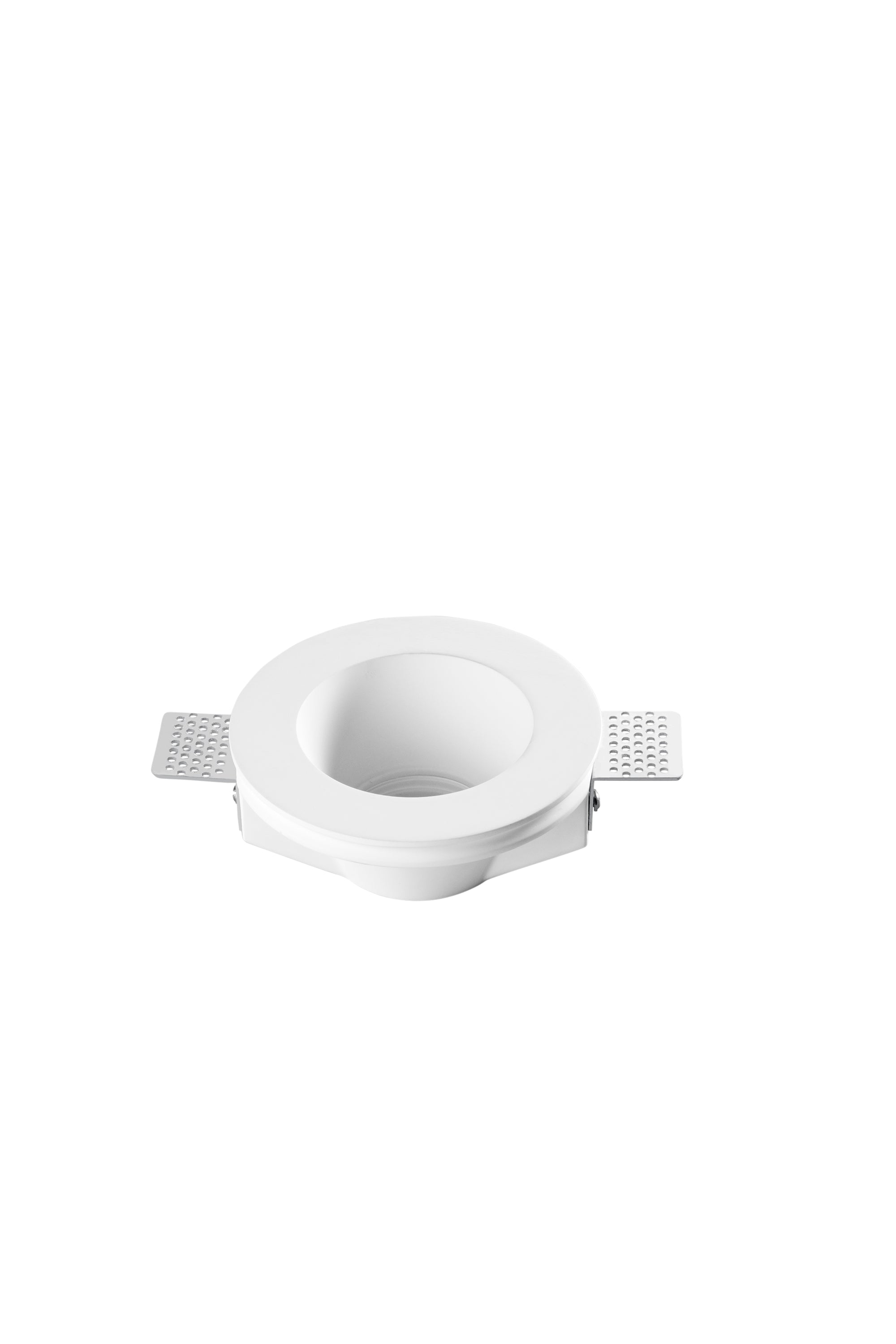 "Incasso GHOST in gesso verniciabile tondo bianco"