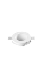 "Incasso GHOST in gesso verniciabile tondo bianco"