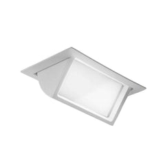 "Faretto ad incasso LYBRA estraibile ed orientabile in alluminio bianco con CCT "
