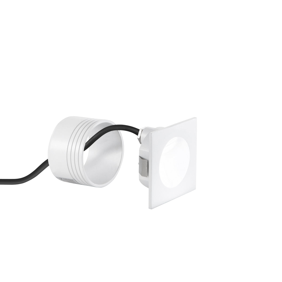 "Segnapassi da esterno LED ONYX in allumino quadrato 3000K - Bianco