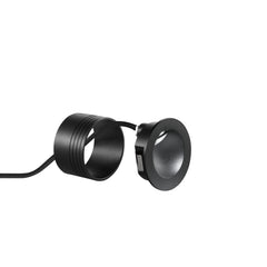 "Segnapassi da esterno LED ONYX in allumino Rotondo 3000K - Nero