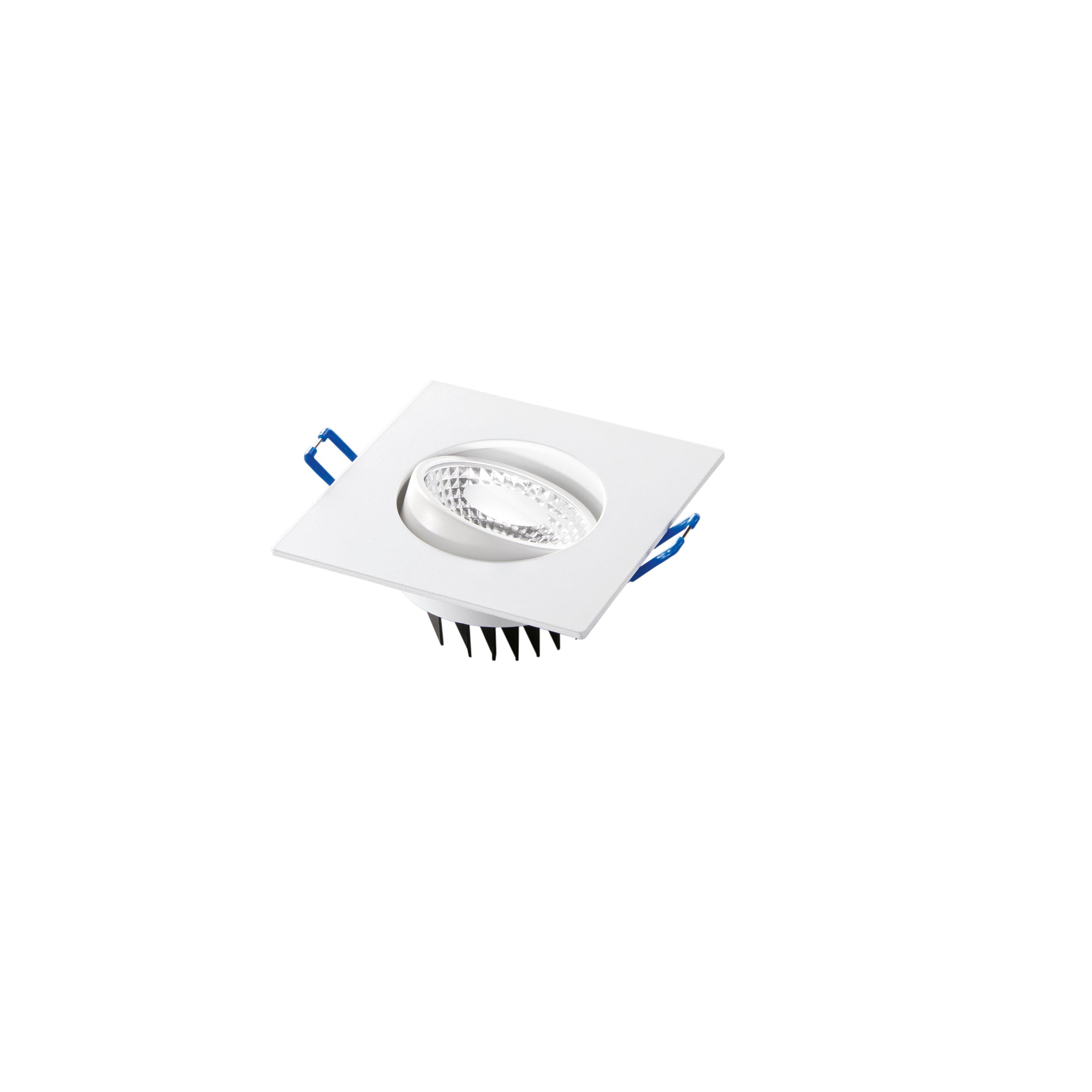 "Faretto ad incasso LED ORIONE quadrato orientabile in alluminio 4000K - Bianco