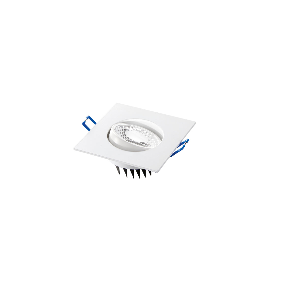"Faretto ad incasso LED ORIONE quadrato orientabile in alluminio 4000K - Bianco