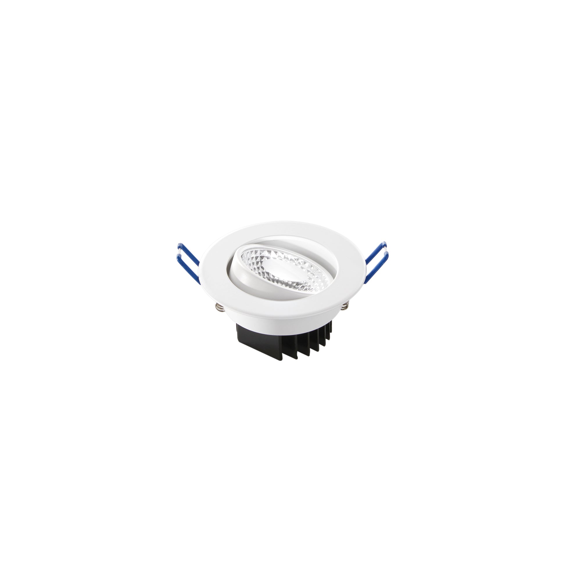 "Faretto ad incasso LED ORIONE rotondo orientabile in alluminio 4000K - Bianco