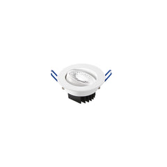 "Faretto ad incasso LED ORIONE rotondo orientabile in alluminio 4000K - Bianco