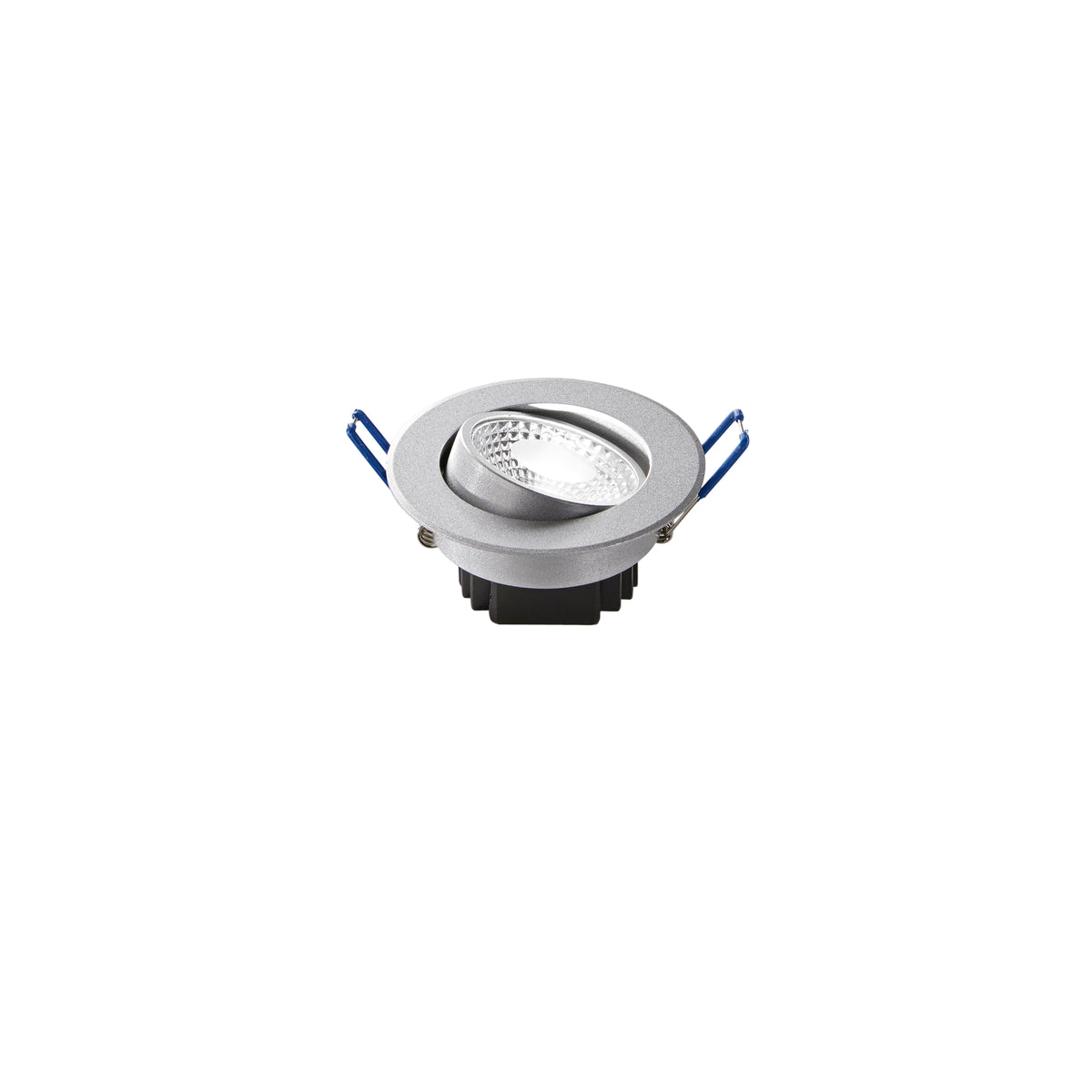 "Faretto ad incasso LED ORIONE rotondo orientabile in alluminio 4000K - Argento