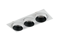 "Faretto ad incasso LED OUTSIDER estraibile ed orientabile 3 x 15 W - 3000K