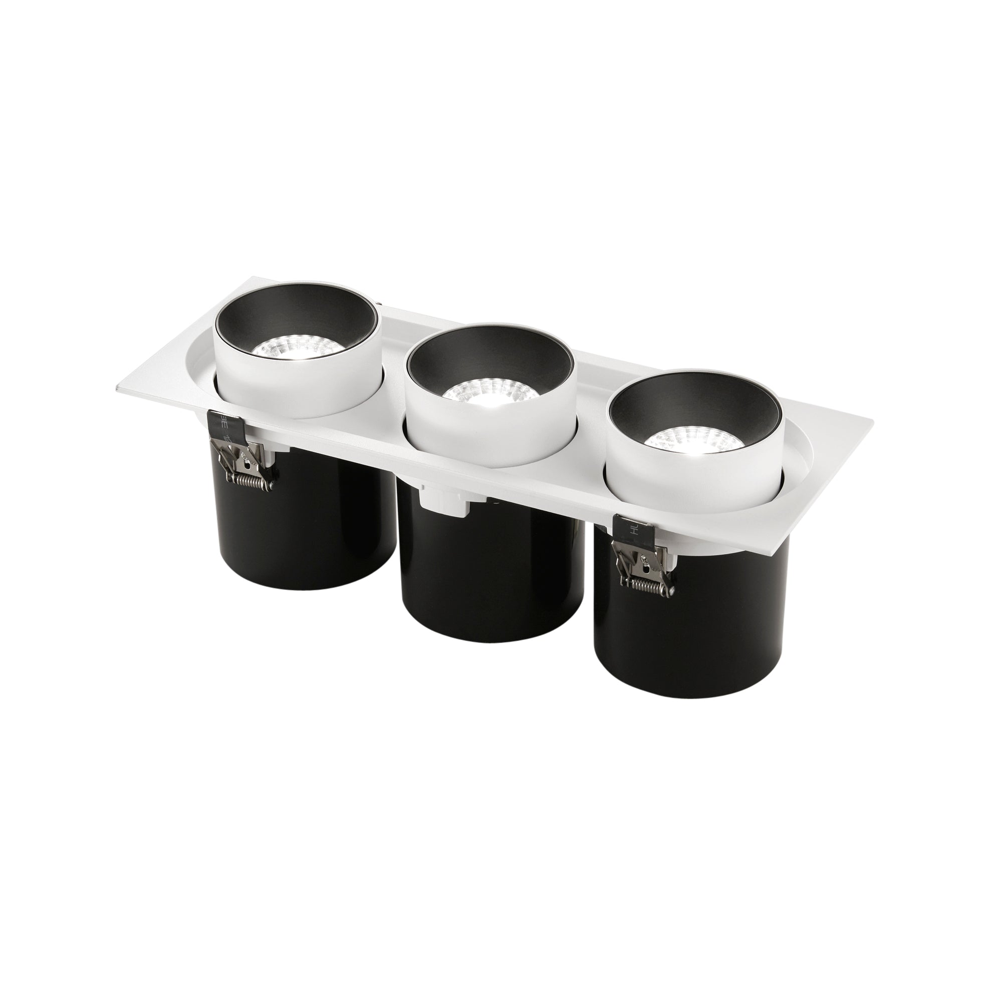 "Faretto ad incasso LED OUTSIDER estraibile ed orientabile 3 x 30 W - 3000K