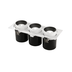 "Faretto ad incasso LED OUTSIDER estraibile ed orientabile 3 x 30 W - 3000K