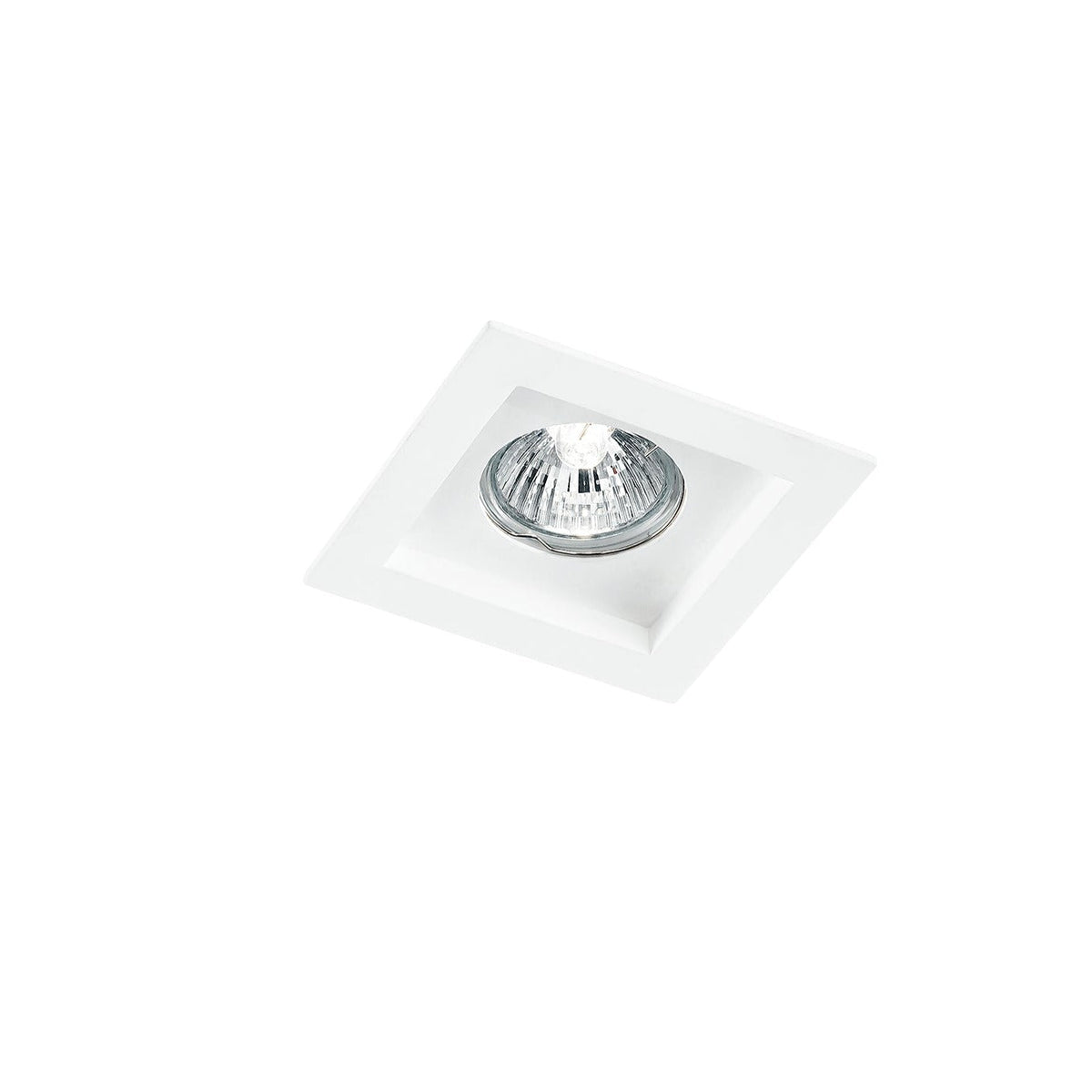 "Incasso PHANTOM quadrato in gesso bianco verniciabile 1xGU10