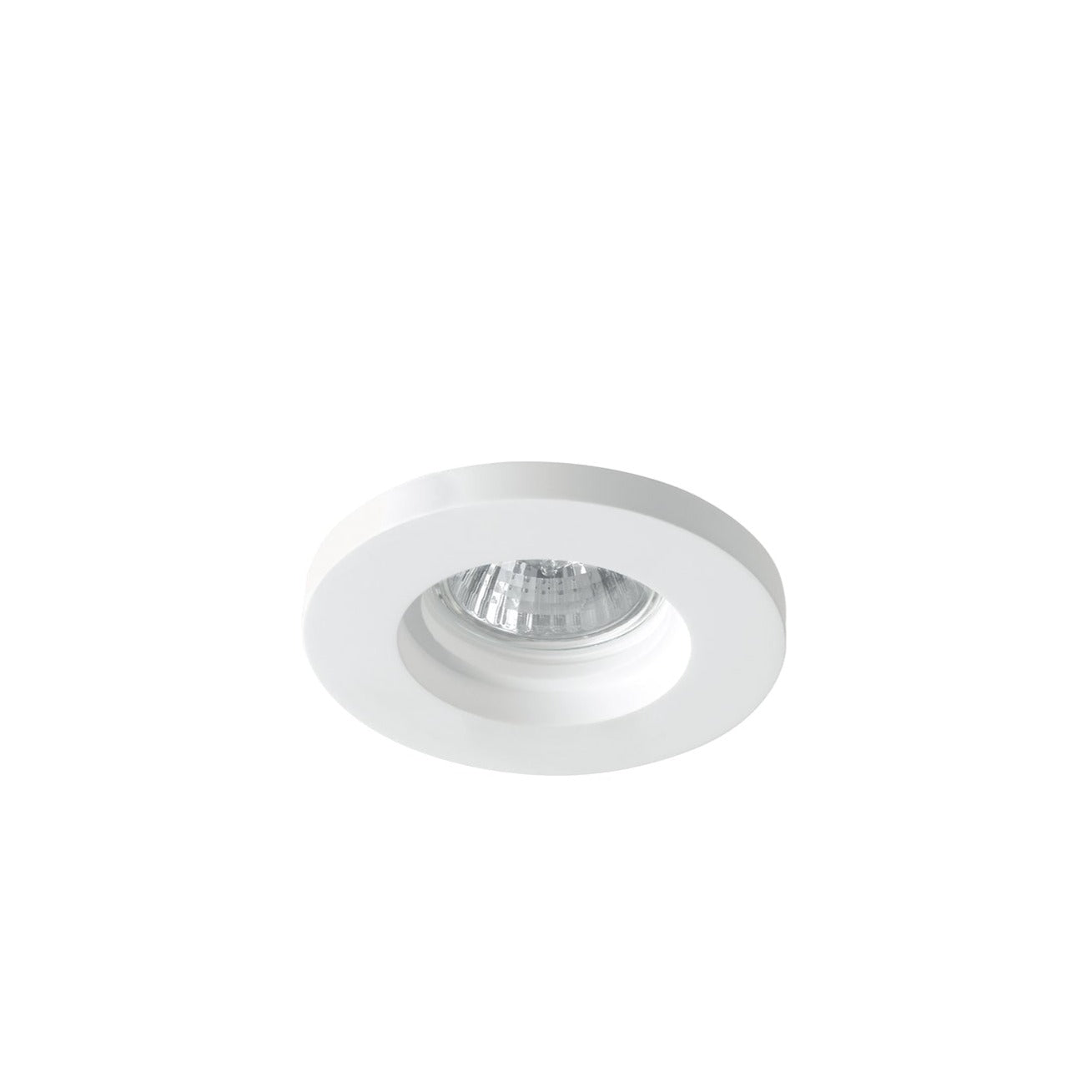 "Incasso PHANTOM rotondo in gesso bianco verniciabile 1xGU10