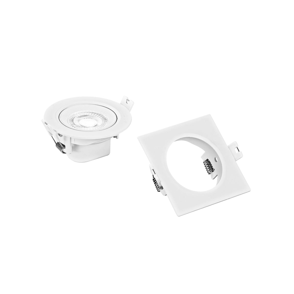 "Faretto ad incasso LED SNIPER con CCT e due ghiere incluse 9,5 cm."