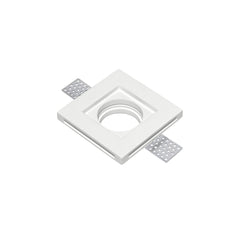 "Faretto ad incasso SPIRIT quadrato in gesso bianco verniciabile"