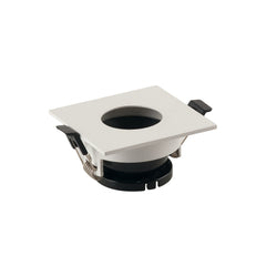 "Struttura per Faretto ad incasso STENOS quadrata bianco con foro tondo 8.5 cm