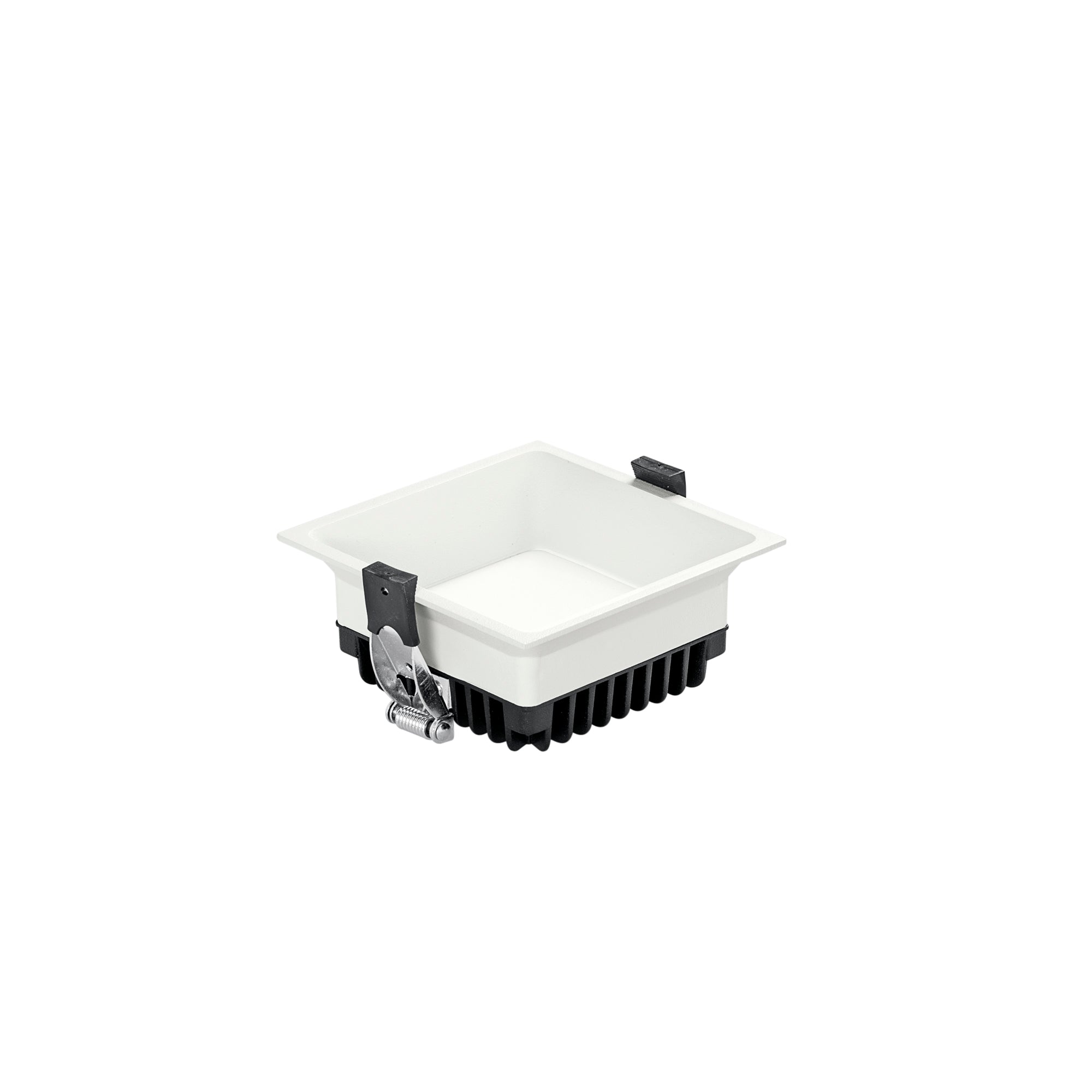 "Faretto da incasso XANTO quadrato in alluminio bianco satinato con CCT 110x110cm"