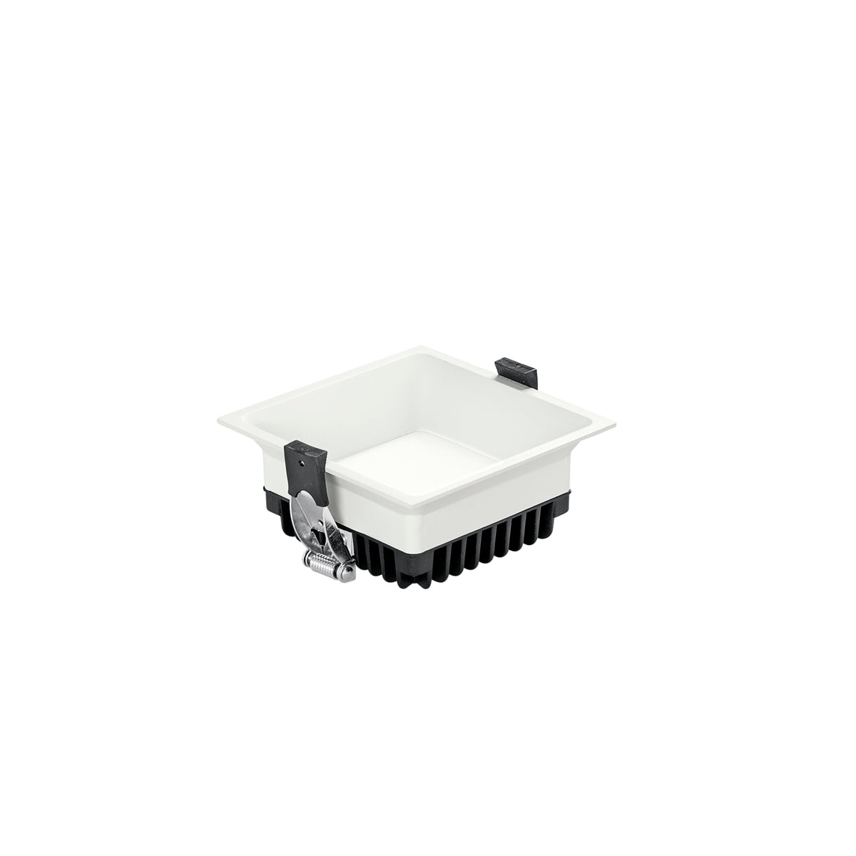 "Faretto da incasso XANTO quadrato in alluminio bianco satinato con CCT 110x110cm"
