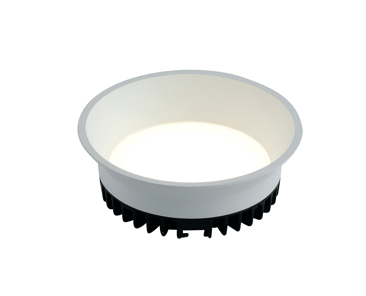 "Faretto ad incasso LED XANTO tondo bianco con luce antiflesso 30W luce fredda 22cm"