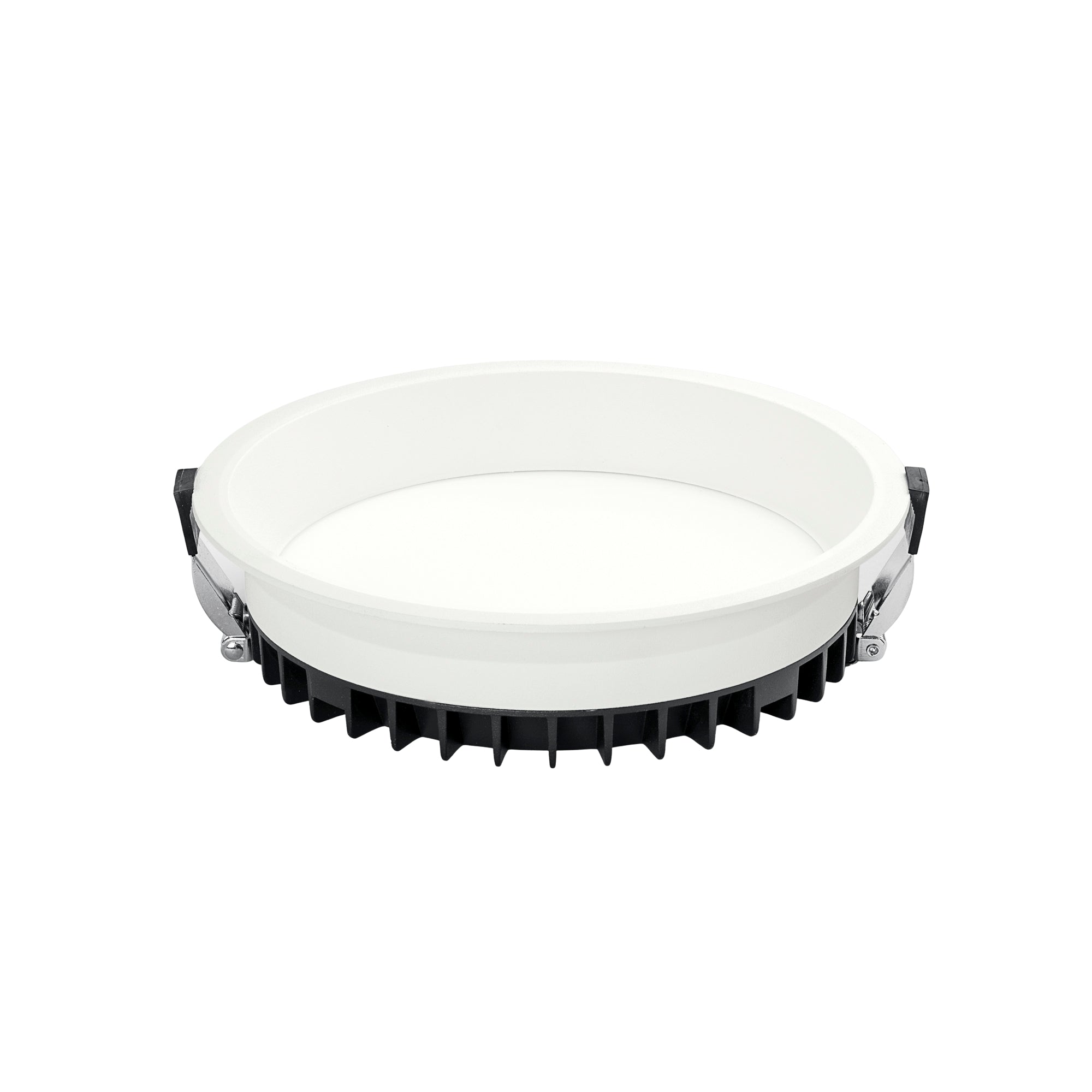 "Faretto da incasso XANTO rotondo in alluminio bianco satinato con CCT 220x220cm"