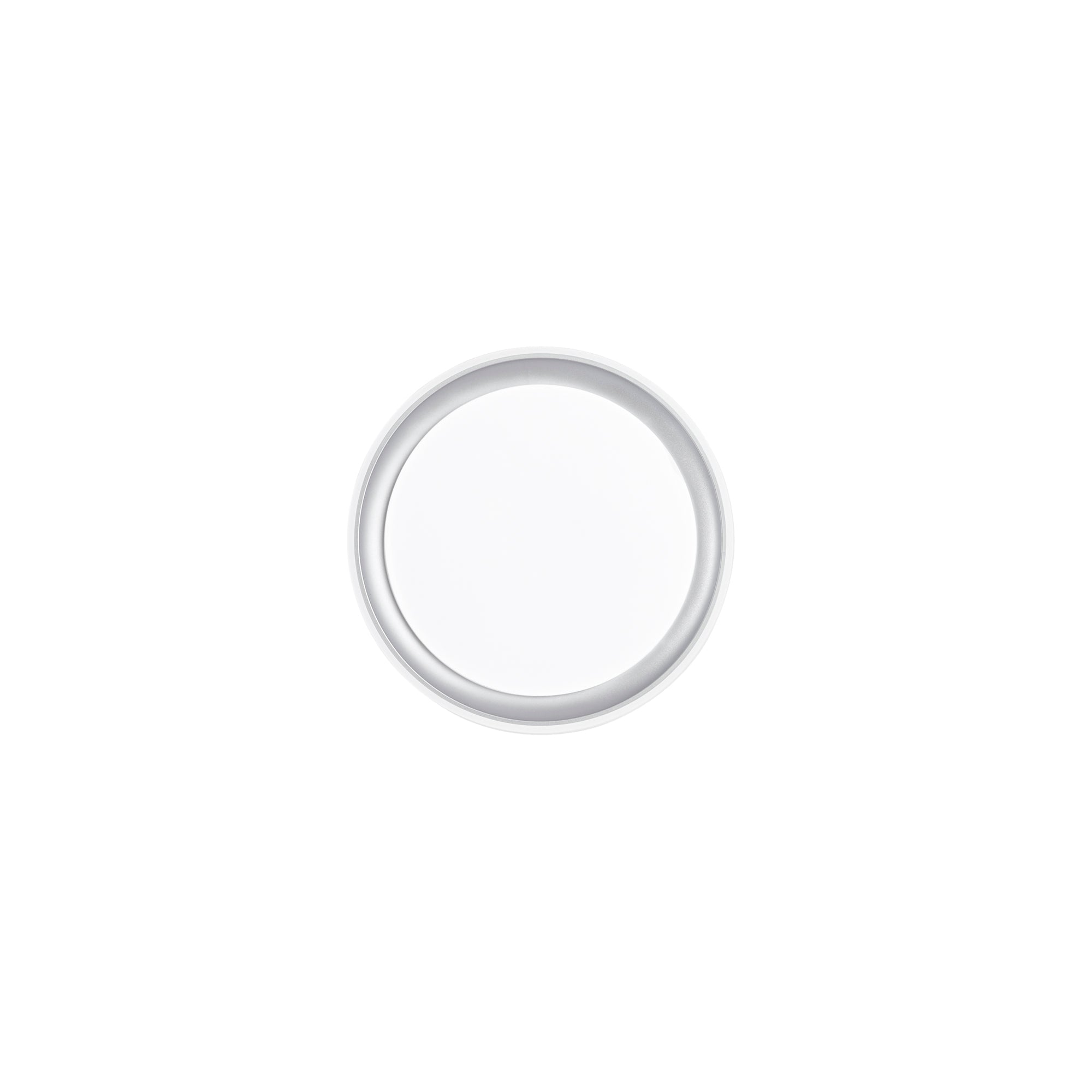 PLAFONIERA LED NEON TONDA BIANCA/SILVER 24W 3450LM CCT 40X40X7CM