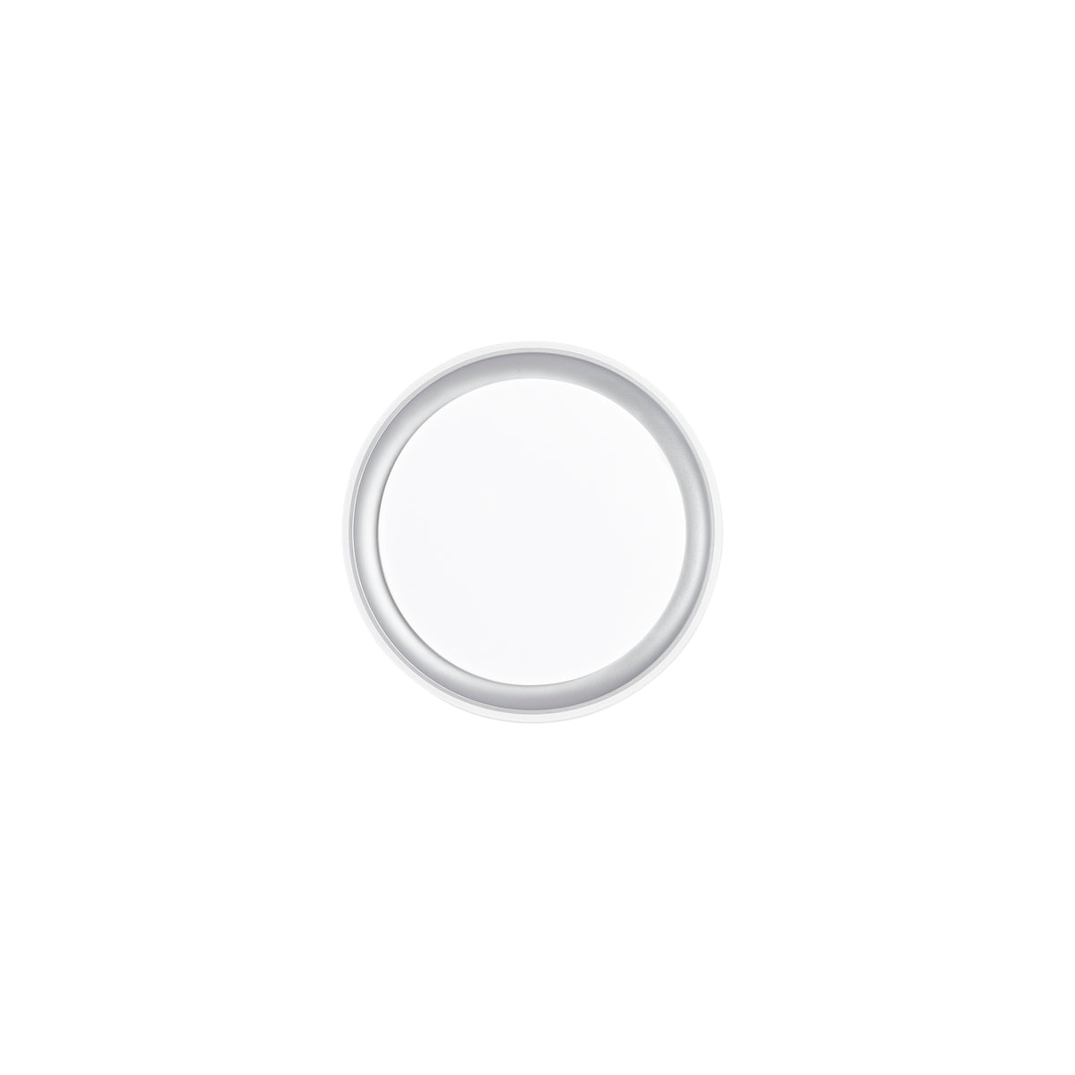 PLAFONIERA LED NEON TONDA BIANCA/SILVER 24W 3450LM CCT 40X40X7CM