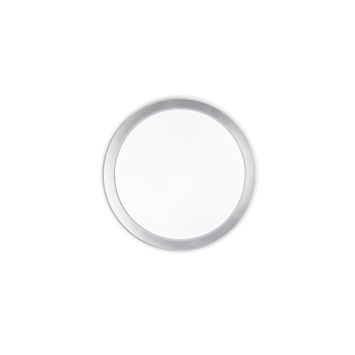 PLAFONIERA LED NEON BIANCA TONDA BIANCA/SILVER 40W 5200LM CCT 50X50X8CM