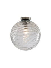 PLAFONIERA NEREIDE TRASPARENTE 1XE27 25X25CM