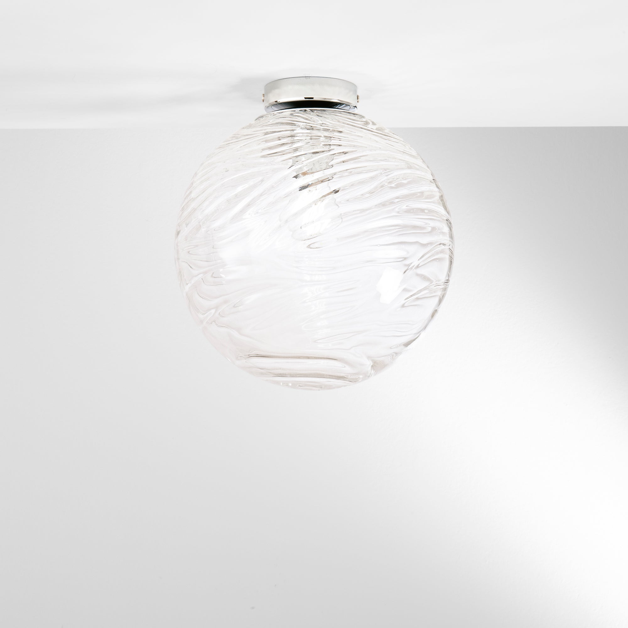 PLAFONIERA NEREIDE TRASPARENTE 1XE27 30X30CM