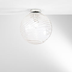 PLAFONIERA NEREIDE TRASPARENTE 1XE27 30X30CM