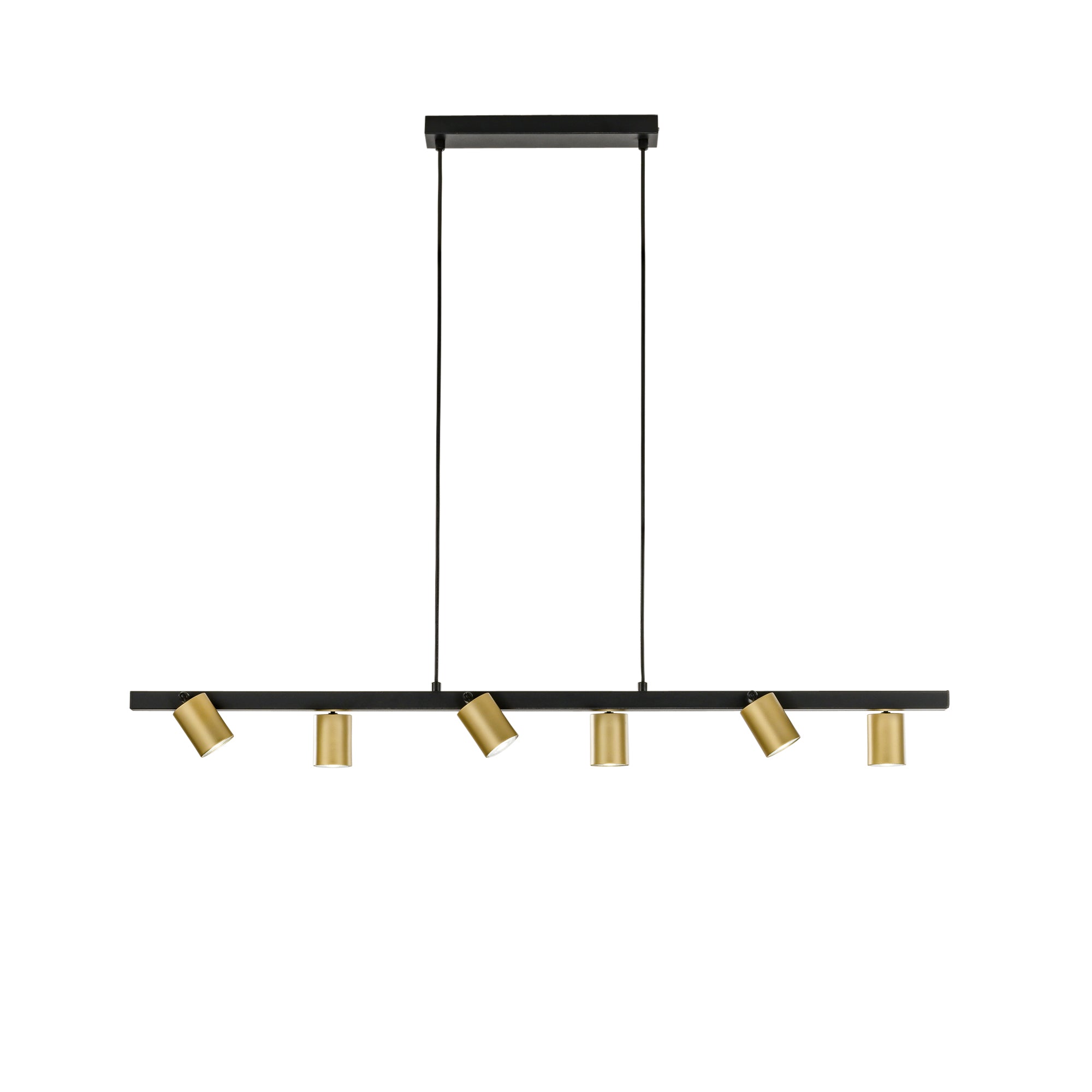 SOSPENSIONE NIZZA NERA/ORO 6XGU10 110X15X150CM