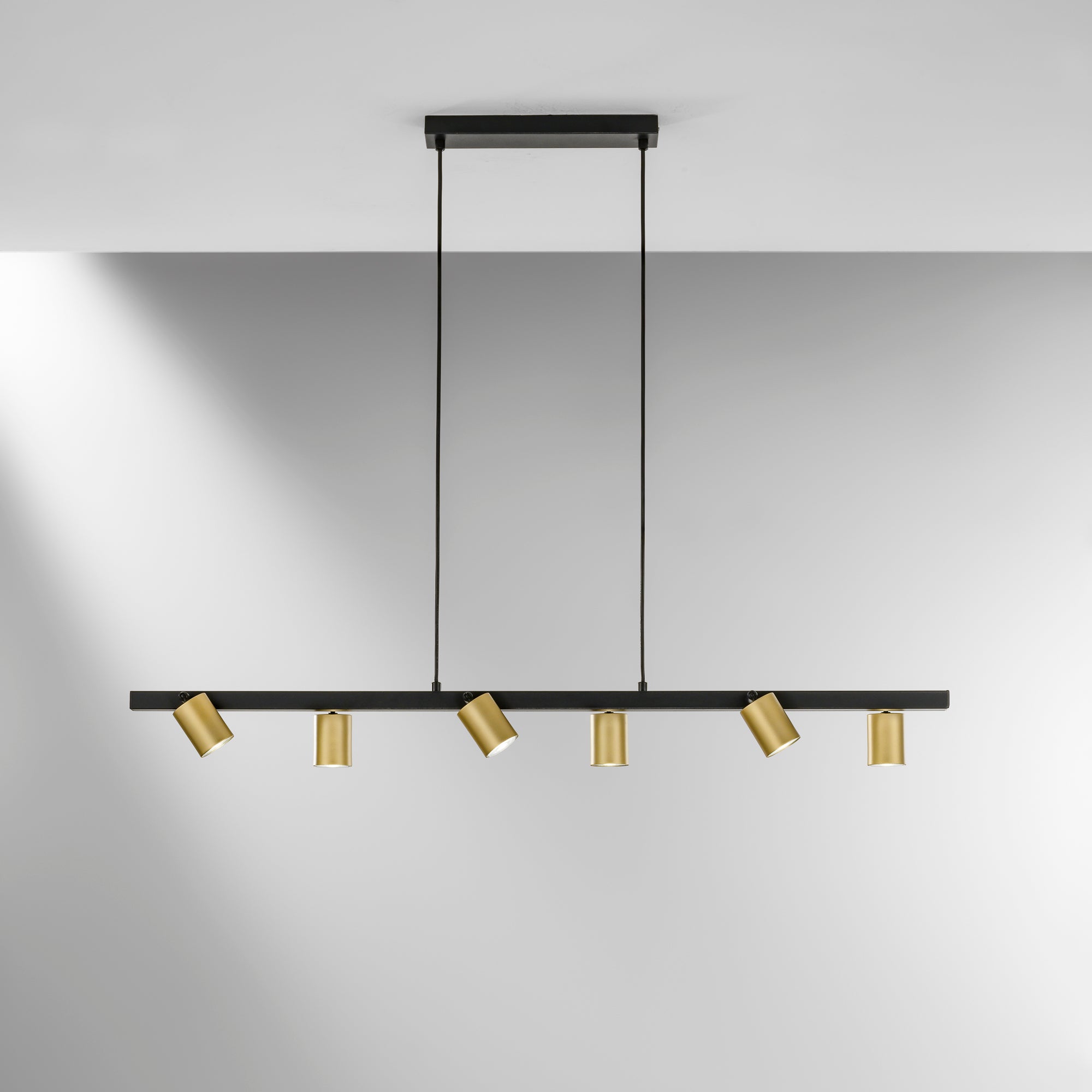 SOSPENSIONE NIZZA NERA/ORO 6XGU10 110X15X150CM
