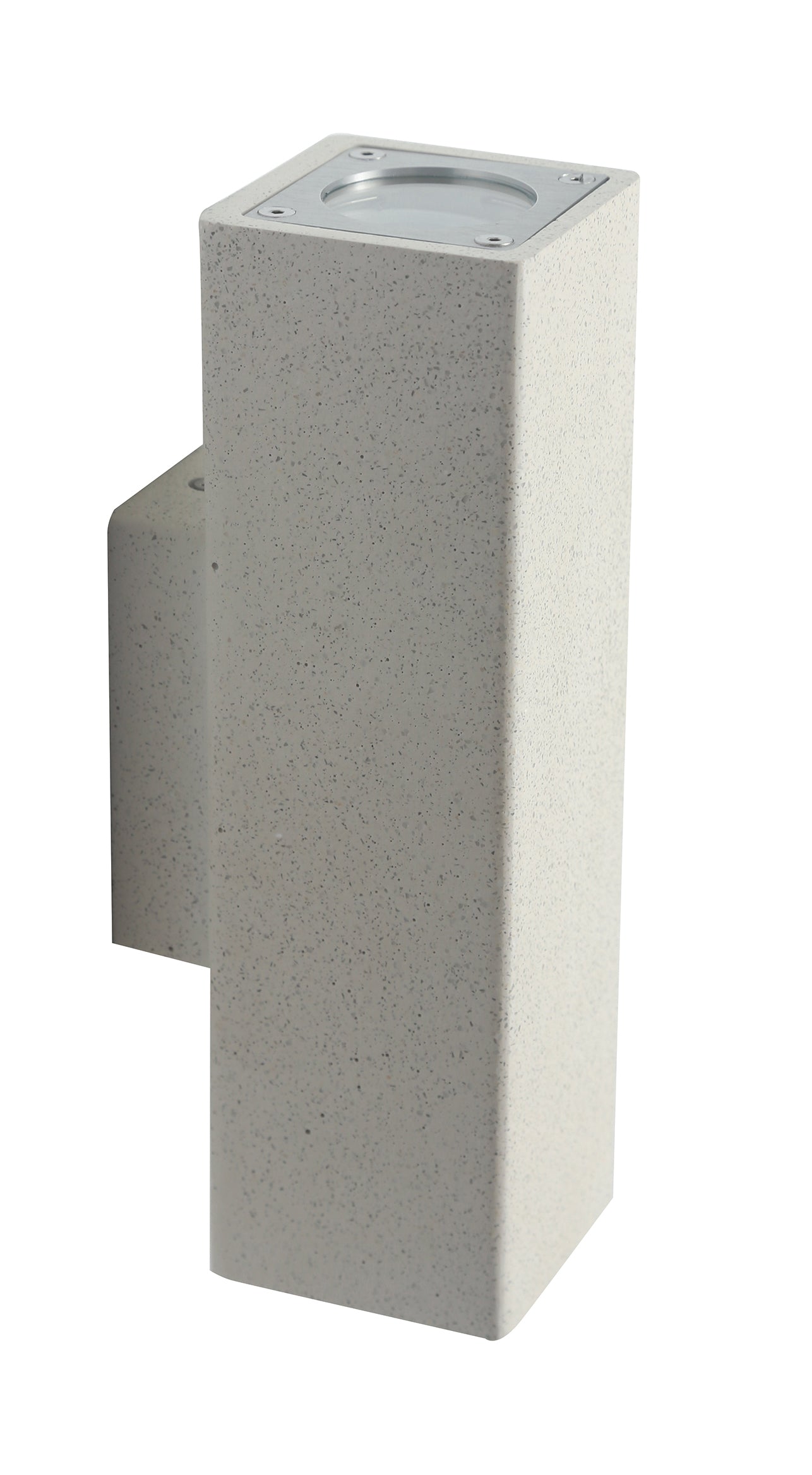 "Applique OAKLAND in cemento bianco con luce biemissione IP65"