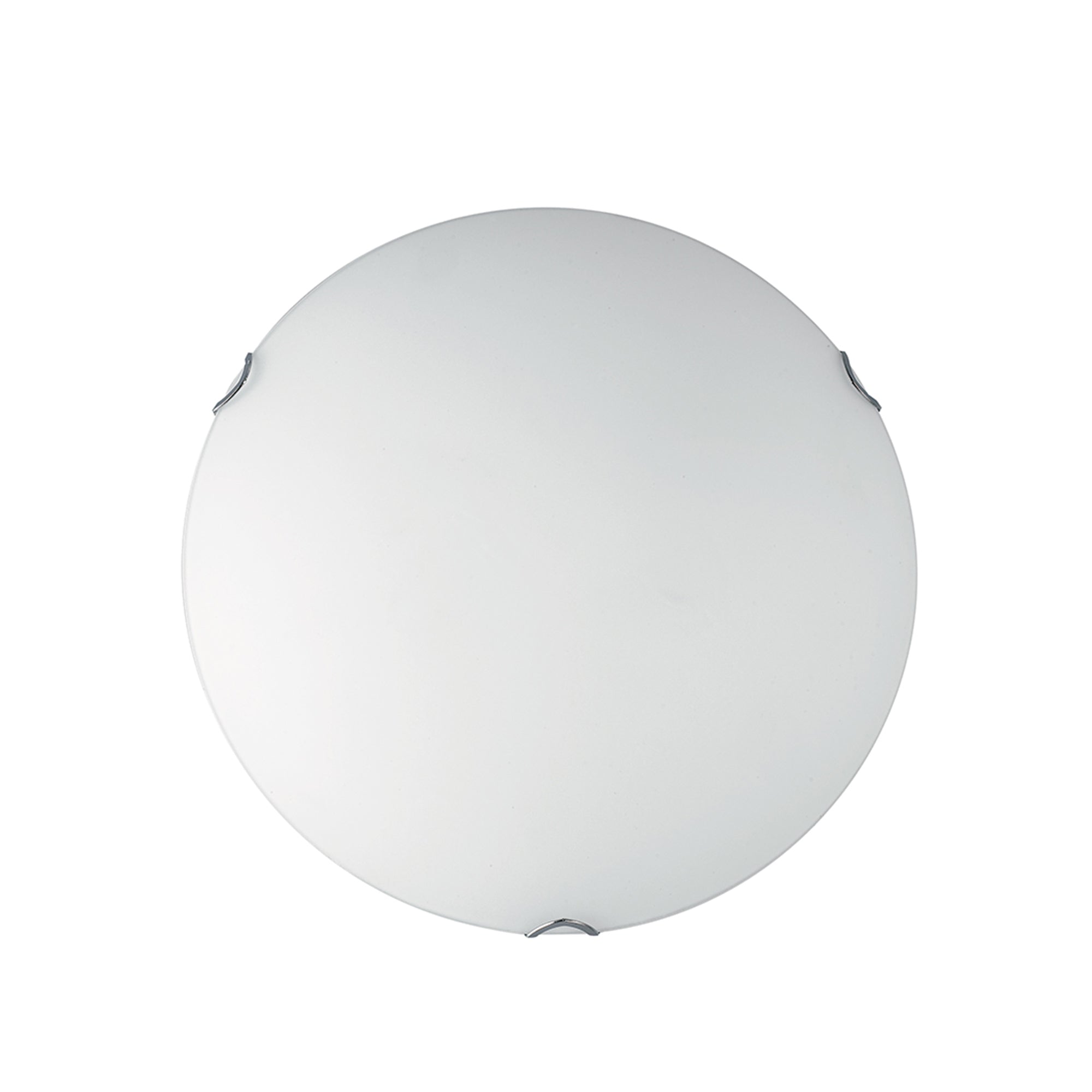 "Plafoniera OBLO in vetro bianco Ø40 cm."