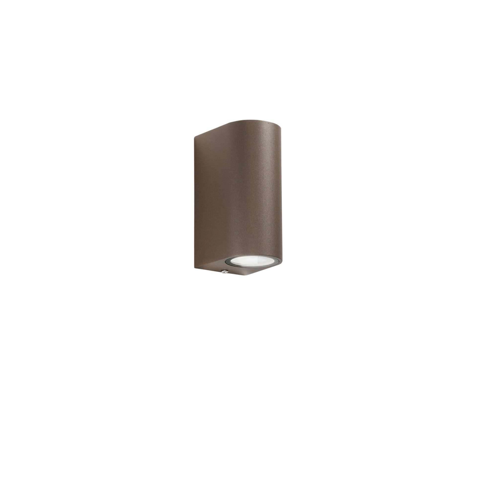 "Applique da esterno ONE in alluminio bronzo biemissione 13cm IP54"