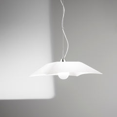SOSPENSIONE OSIRIDE BIANCA 1XE27 50X50X120CM