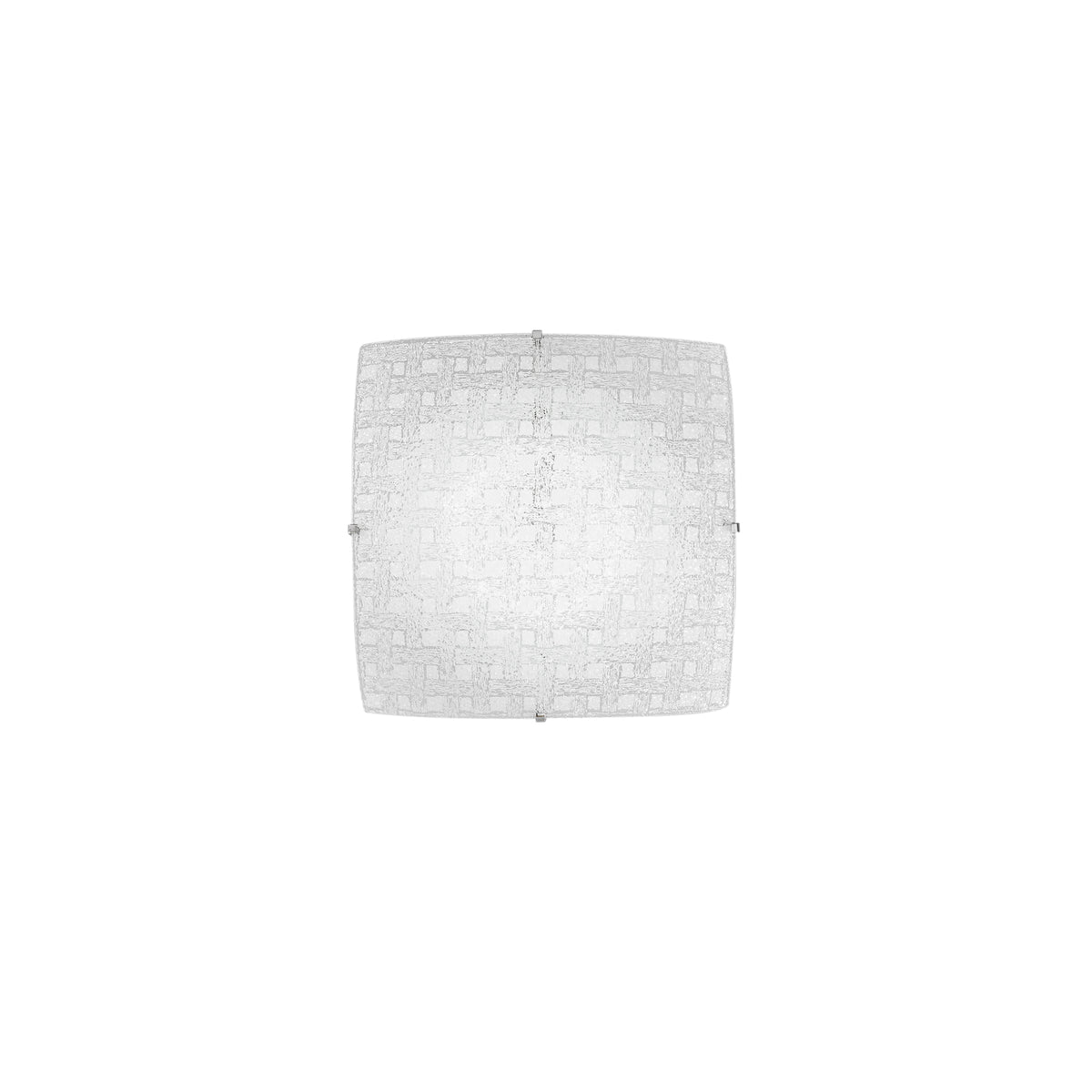 "Plafoniera LED PAMELA in vetro bianco 18W 4000K (luce naturale) 30x30 cm."
