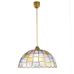 SOSPENSIONE PAULA MADREPERLA 1XE27 40X40X120CM