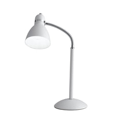 "Lampada da tavolo PEOPLE in metallo bianco con diffusore orientabile"