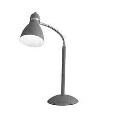 "Lampada da tavolo PEOPLE in metallo grigio con diffusore orientabile"
