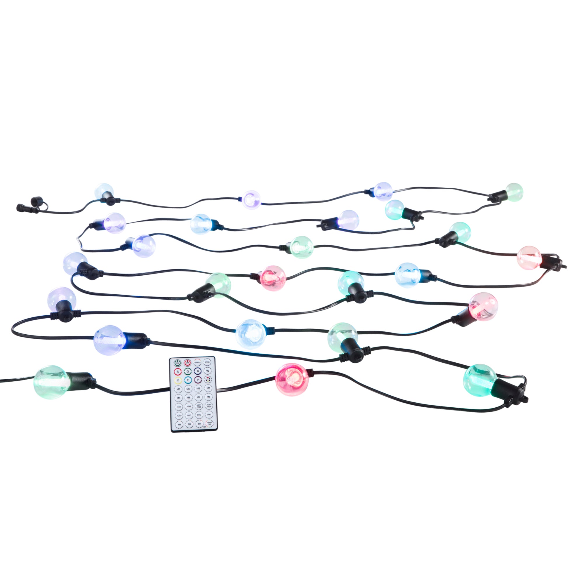 "Stringa luminosa PICNIC da esterno con funzione RGB 7,30mt"