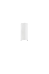 "Applique Pillar in gesso verniciabile con luce biemissione"