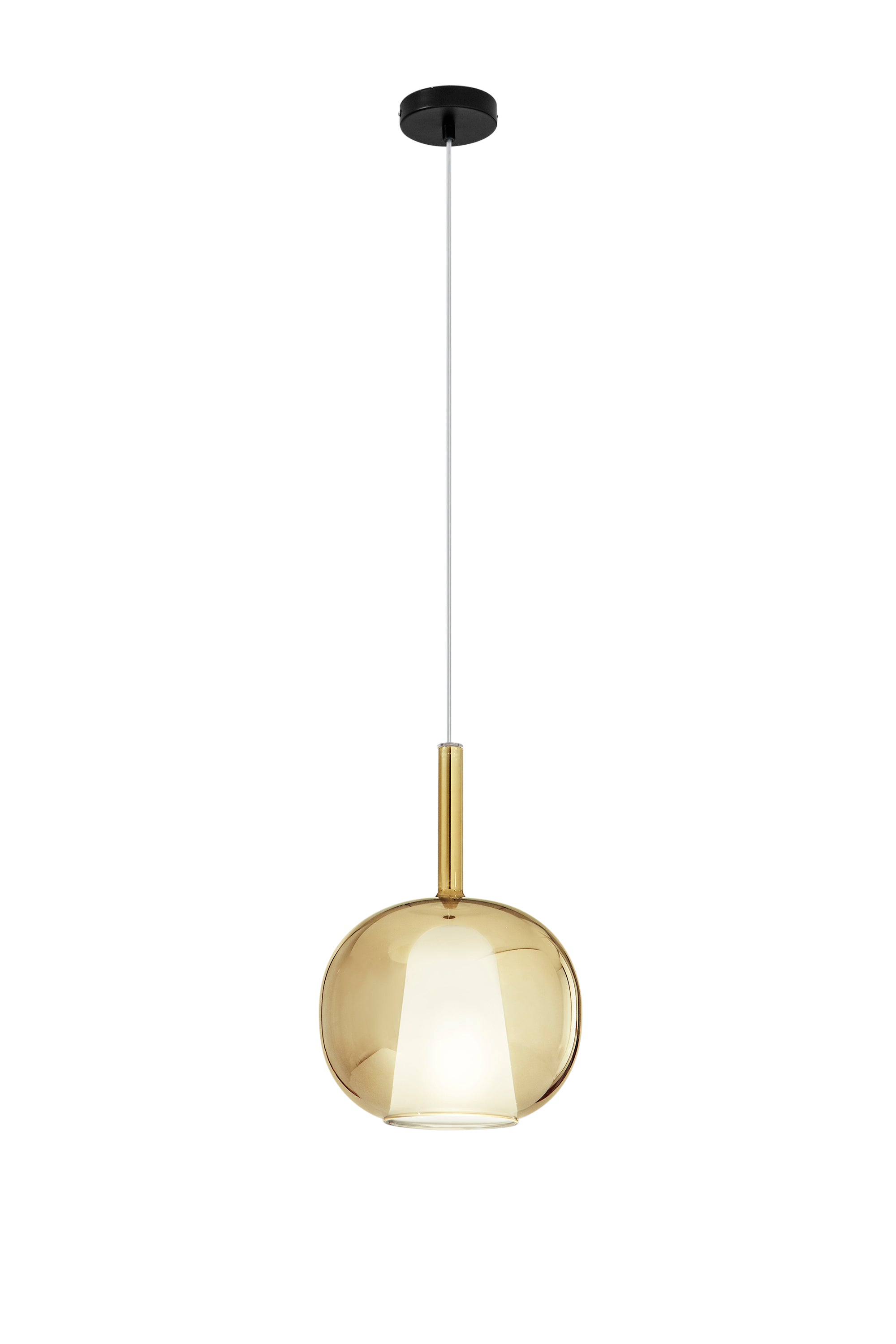 SOSPENSIONE PIREX ORO IN VETRO 1XE27