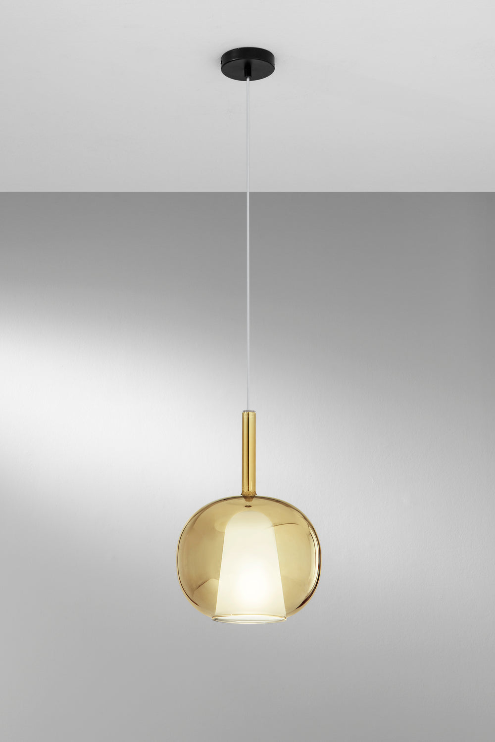 SOSPENSIONE PIREX ORO IN VETRO 1XE27