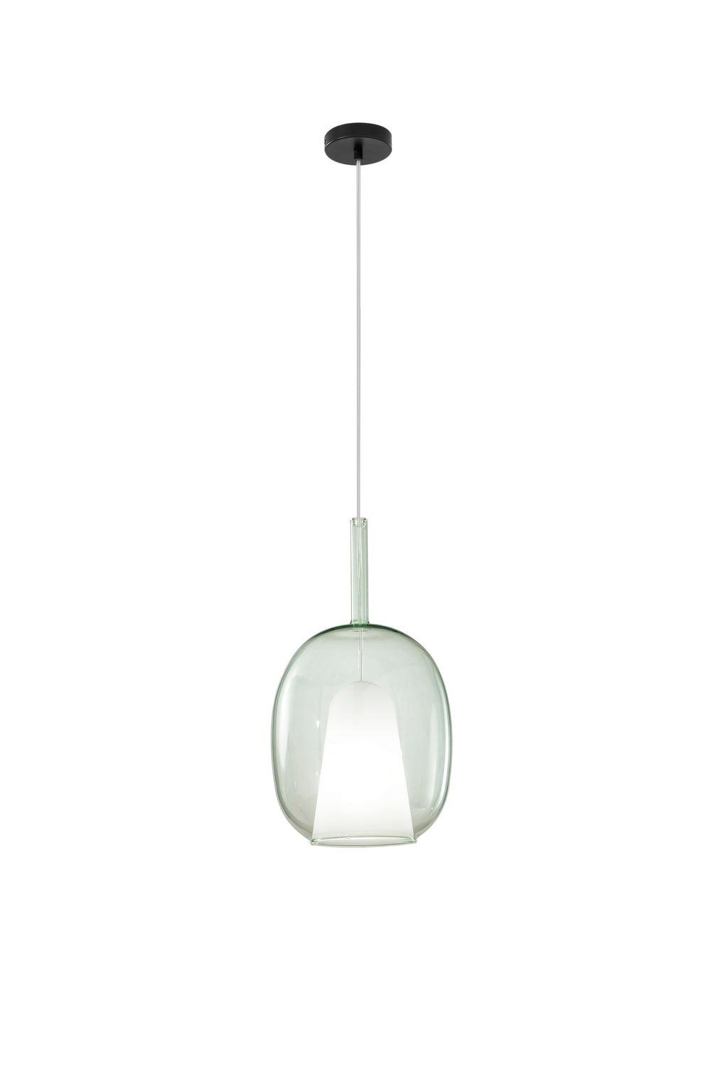 SOSPENSIONE PIREX VERDE IN VETRO 1XE27