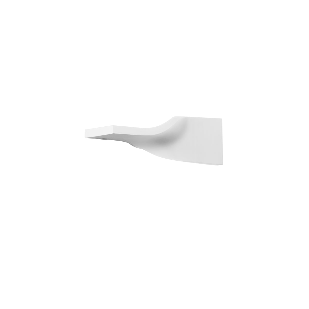 "Applique PIROETTE in gesso bianco vernicibaile 36 cm."