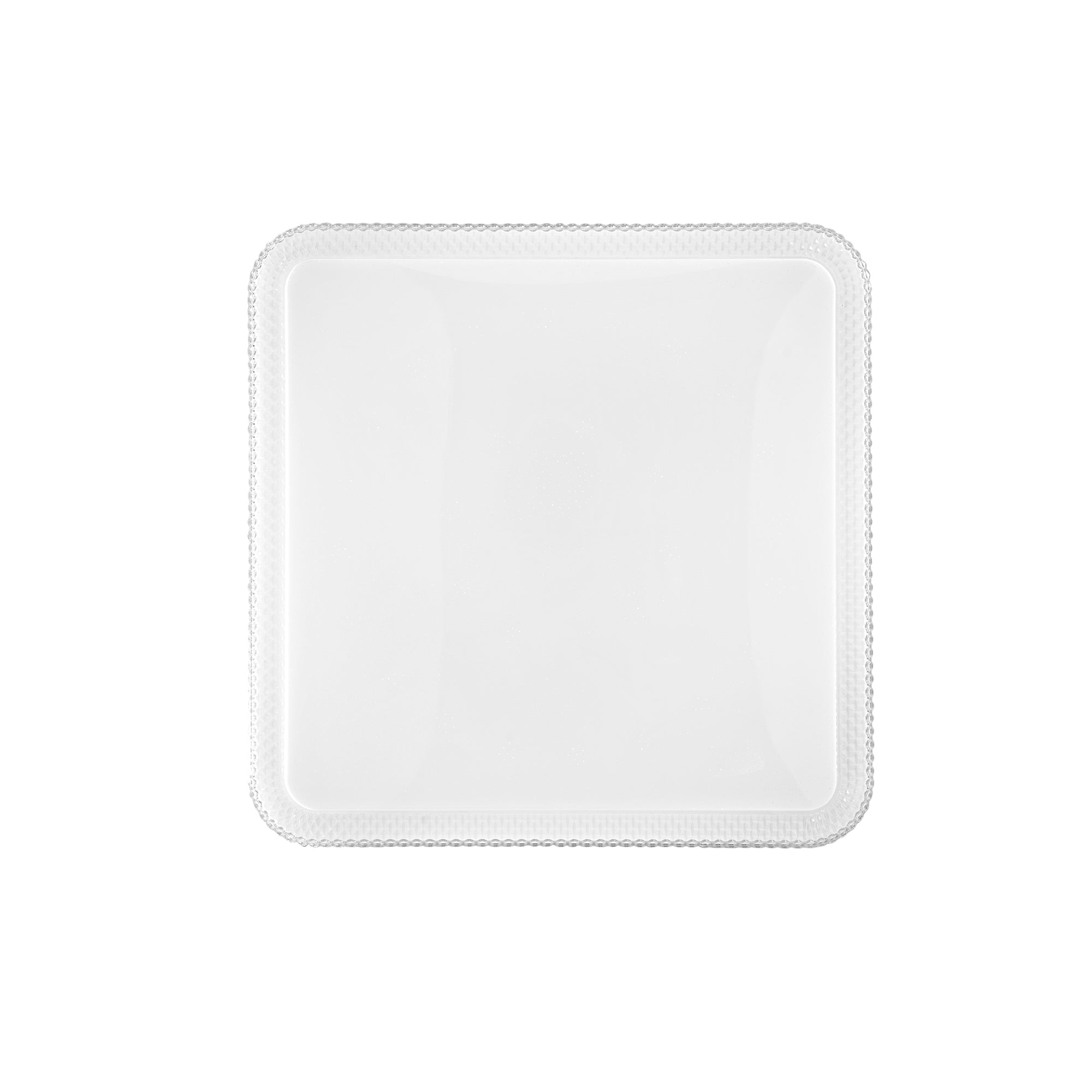 "Plafoniera PIXEL bianca quadrata 48cm, CCT, Wi-Fi e telecomando incluso"
