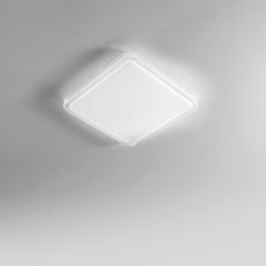 PLAFONIERA LED PIXEL QUADRATA BIANCA 40W 3900LM CCT DIMMERABILE WI-FI CON TELECOMANDO 48X9X48CM