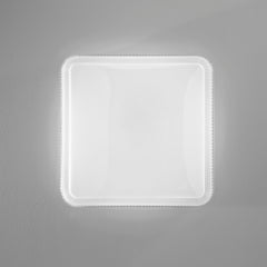 PLAFONIERA LED PIXEL QUADRATA BIANCA 40W 3900LM CCT DIMMERABILE WI-FI CON TELECOMANDO 48X9X48CM